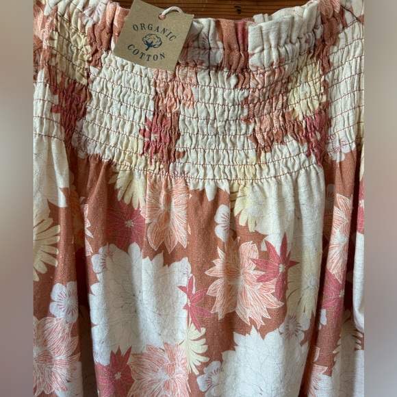 NWT FAHERTY Ramona Smocked Puff Sleeve Dress size M - Picture 9 of 12